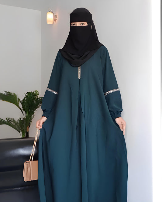 Teal trending abaya pakisthani abaya stylish burqa premium abaya.